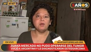 Juana Mercado no logró operarse y ahora reúne dinero para tratamiento