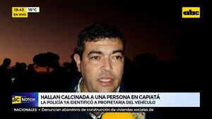 Hallan calcinada a una persona en Capiatá: La policía ya identificó a propietaria del vehículo  - ABC Noticias - ABC Color