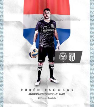 Rubén Escobar, nuevo arquero del 9 de Octubre de Ecuador - Fútbol - ABC Color