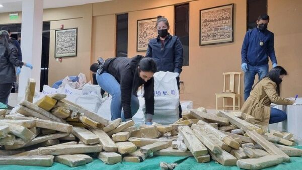 Marihuana incautada totaliza más de una tonelada en San Pedro