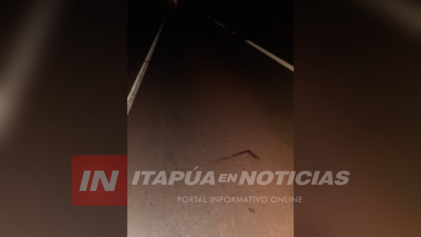 HOMBRE FUE ATROPELLADO Y ABANDONADO EN CORONEL BOGADO