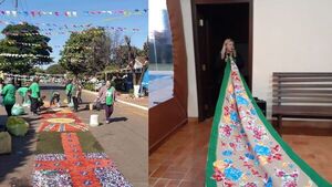 Ornamentarán con alfombras en honor a Virgen del Perpetuo Socorro
