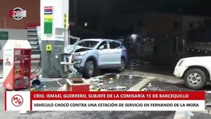 Conductora que embistió una estación de servicio dio positivo al alcotest - Megacadena — Últimas Noticias de Paraguay