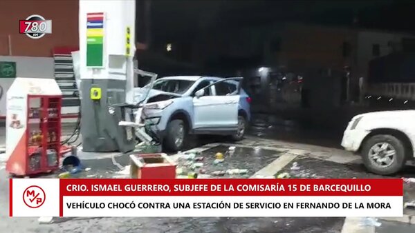 Conductora que embistió una estación de servicio dio positivo al alcotest - Megacadena — Últimas Noticias de Paraguay