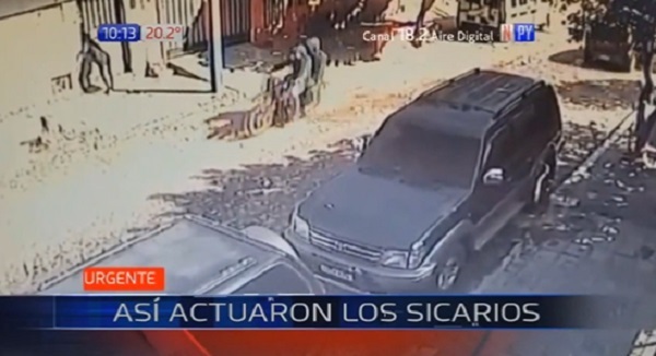 Revelan imágenes del actuar de sicario y cómplice en crimen de exdirector de Tacumbú