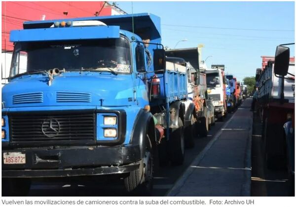 Camioneros se movilizan desde hoy ante nueva suba de combustibles