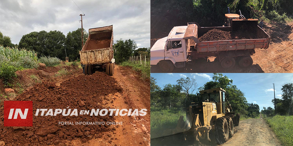 INTENSA TAREA DE REPARACIÓN DE CAMINOS NUEVA ALBORADA