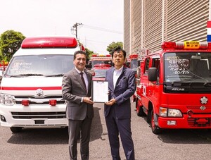 Asociación de Bomberos del Japón realiza donativos para cuerpos de bomberos de Paraguay