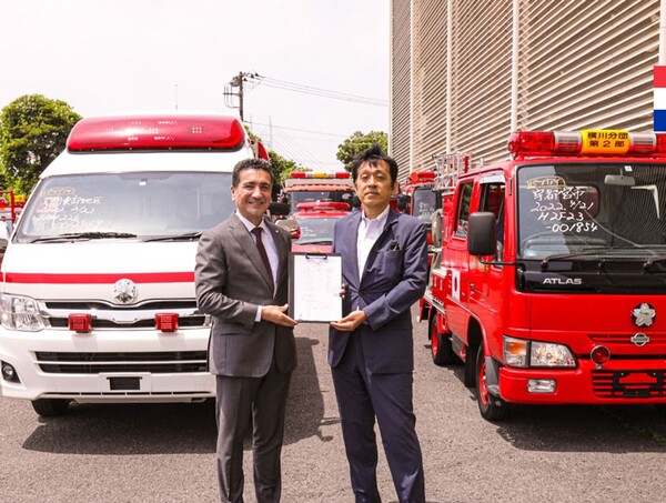 Asociación de Bomberos del Japón realiza donativos para cuerpos de bomberos de Paraguay
