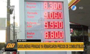 Gasolineras privadas ya remarcaron precios de combustibles - PARAGUAYPE.COM
