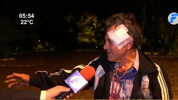 Motochorro tajeó a un guardia en la cara