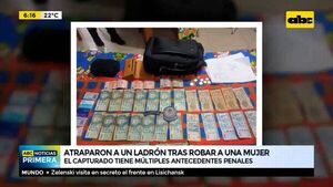 Atraparon a un ladrón tras robar a una mujer - ABC Noticias - ABC Color
