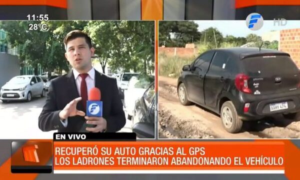 Recuperó su automóvil robado gracias al GPS | Telefuturo