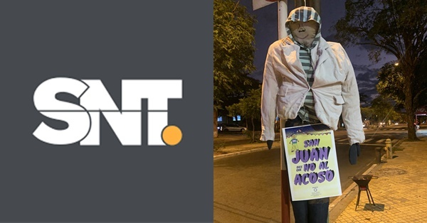 Frente a canal 9, celebran San Juan con “Judas kai” contra el acoso