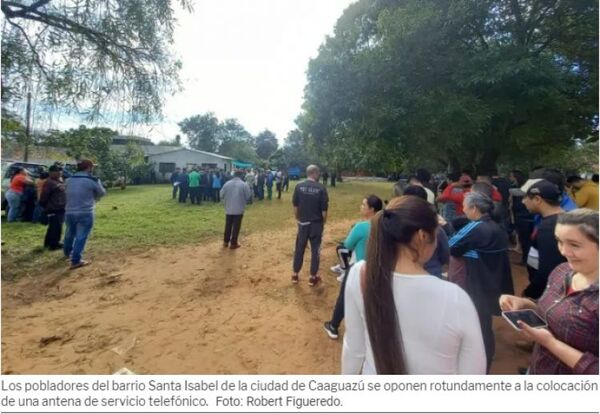 Caaguazú: Batalla campal entre vecinos y guardias de empresa telefónica