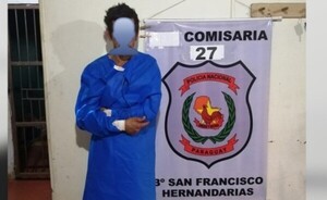 Quedó enredado entre alambres de púa tras hurtar G. 12 millones
