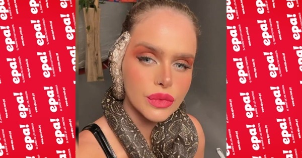 Gabi Wolscham rodeada de víboras