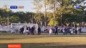 Partido de fútbol terminó a los golpes en Misiones | Noticias Paraguay