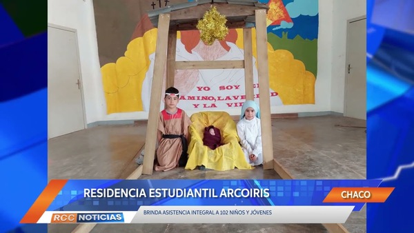 Residencia estudiantil Arcoíris asiste de manera integral a niños y jóvenes en el Chaco.