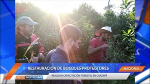 Capacitan en restauración de bosques protectores en Tavaí y San Juan Nepomuceno.