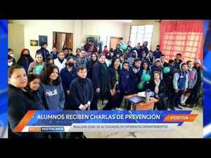 Realizan charlas sobre prevención en escuelas de San Juan Nepomuceno y Juan León Mallorquín.