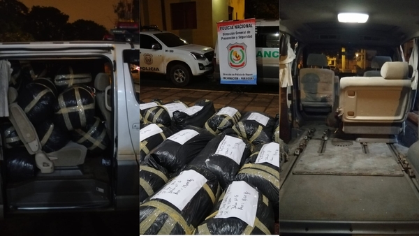 Cae 'narcoambulancia' con más de 480 kilos de marihuana