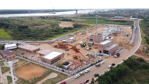 Planta para tratamiento de aguas residuales para Asunción y Central registra 80% de avance - .::Agencia IP::.