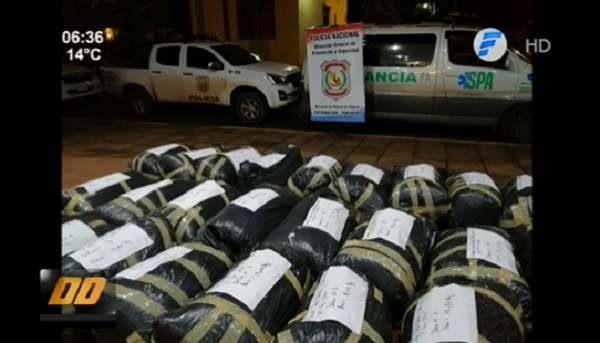 Cae “narcoambulancia” con 484 kilos de marihuana en Itapúa