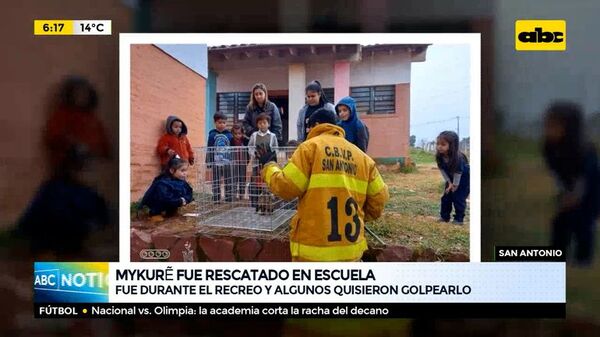 Mykurẽ fue rescatado en escuela de San Antonio - ABC Noticias - ABC Color