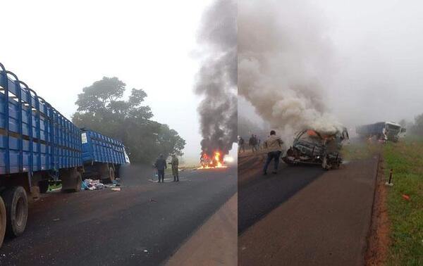 Fatal accidente a causa de la neblina en Juan Manuel Frutos – Prensa 5