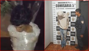 Encintan por un árbol a presunto ratero tras ingresar a una vivienda