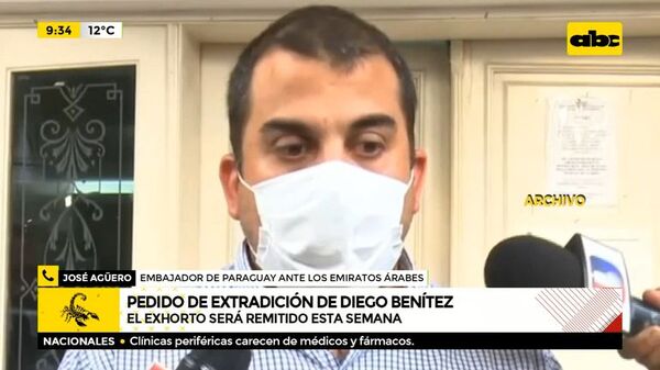 Pedido de extradición de Diego Benítez.  - ABC Noticias - ABC Color