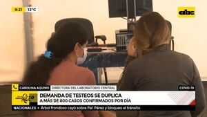 Demanda de testeos se duplica  - ABC Noticias - ABC Color