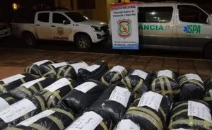 Hallan casi 500 kg de marihuana en una ambulancia tras persecución