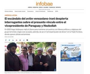 Diario HOY | Infobae se hace eco de presunto nexo de Velázquez con Hezbolá