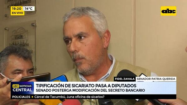 Tipificación de sicariato pasa a diputados - ABC Noticias - ABC Color