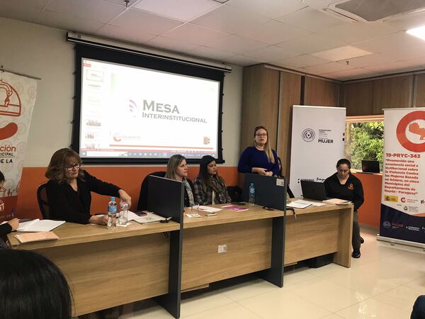 Reunión de la mesa interinstitucional de mujeres en Encarnación