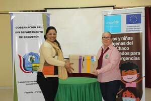 Cajas de «Ludo protección» fueron entregadas en el Chaco.
