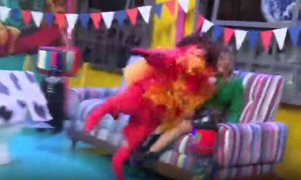 Crónica / [VIDEO] ¡Insólito! "Pelota tata" viviente causó zozobra en televisión