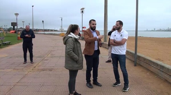 Verifican la playa San José en marco a los Juegos ODESUR 2022