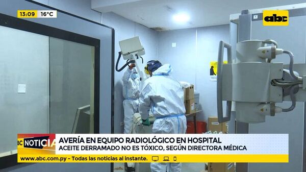 Avería en equipo radiológico en hospital  - ABC Noticias - ABC Color