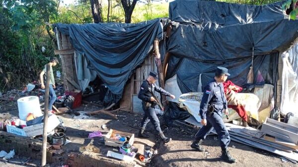 Municipalidad limpia terreno que era usado como guarida por los delinuentes