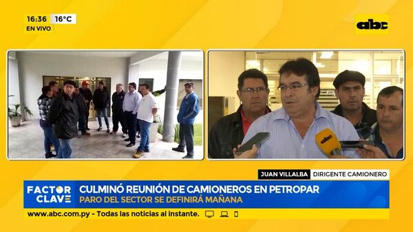 Paro de camioneros se definirá mañana - Factor Clave - ABC Color