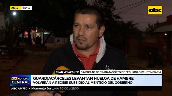 Guardiacárceles levantan huelga de hambre - ABC Noticias - ABC Color