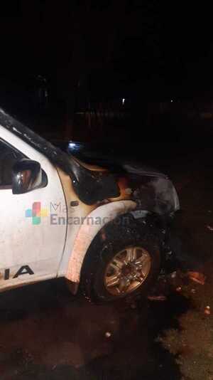 Patrullera se incendia en San Pedro del Paraná