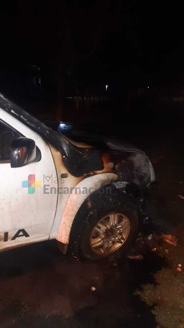 Patrullera se incendia en San Pedro del Paraná