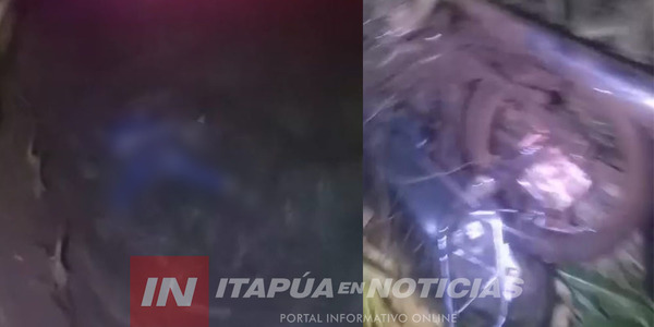 UN MOTOCICLISTA FALLECE TRAS ACCIDENTE EN ITAPÚA POTY