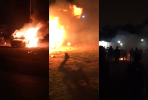 ¡San Juan termina en llamas! Pelota tata causó el incendio de un vehículo en San Lorenzo - Megacadena — Últimas Noticias de Paraguay