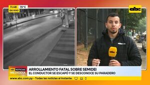 Arrollamiento fatal sobre Semidei - ABC Noticias - ABC Color