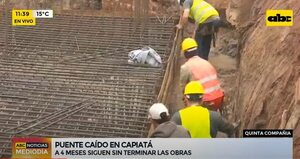 Sufrir ciudadano: puente caído en Capiatá, estará reparado recién en 15 días, estiman - Nacionales - ABC Color